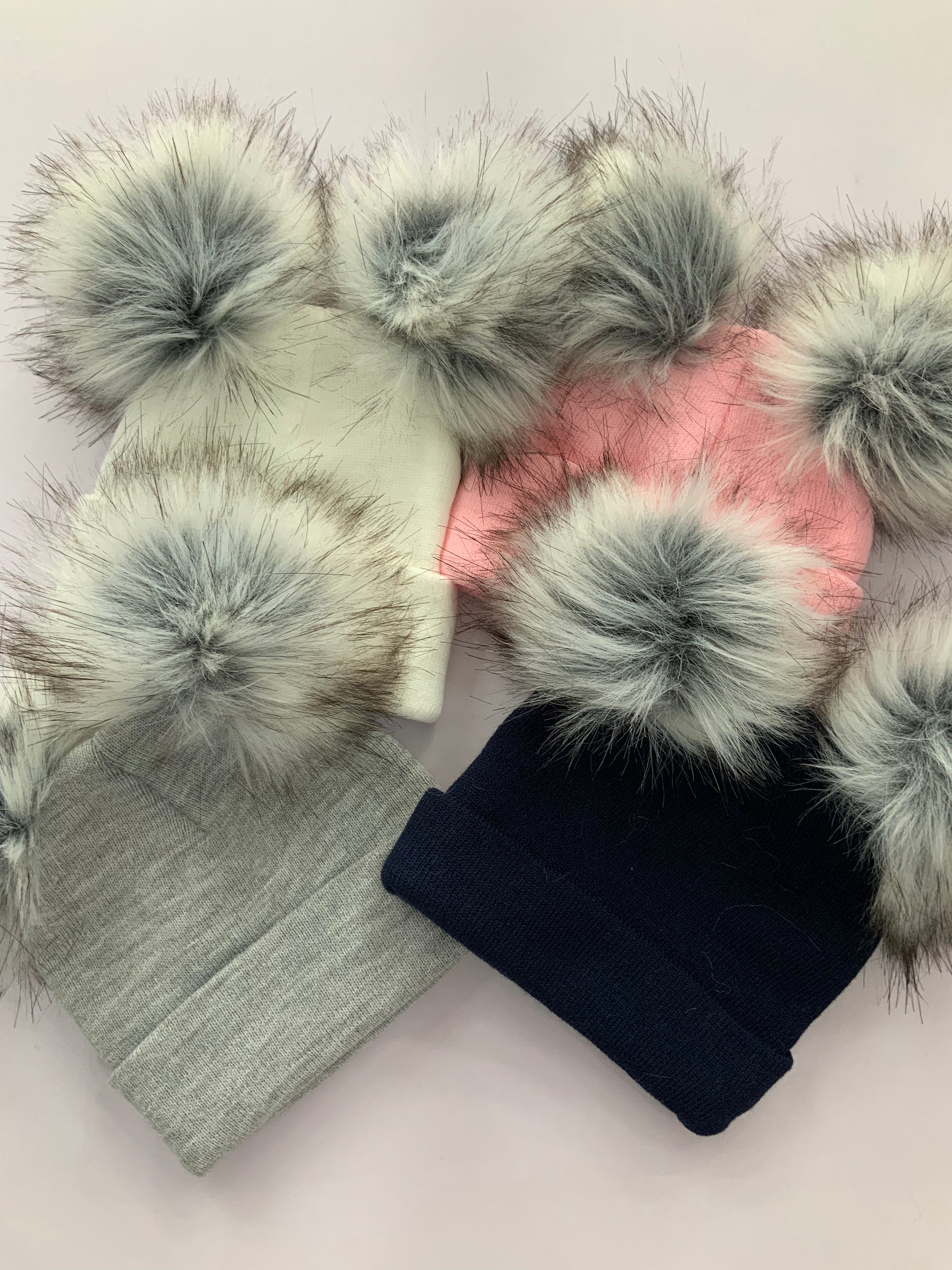 Double Pom hats Age 2-5 years