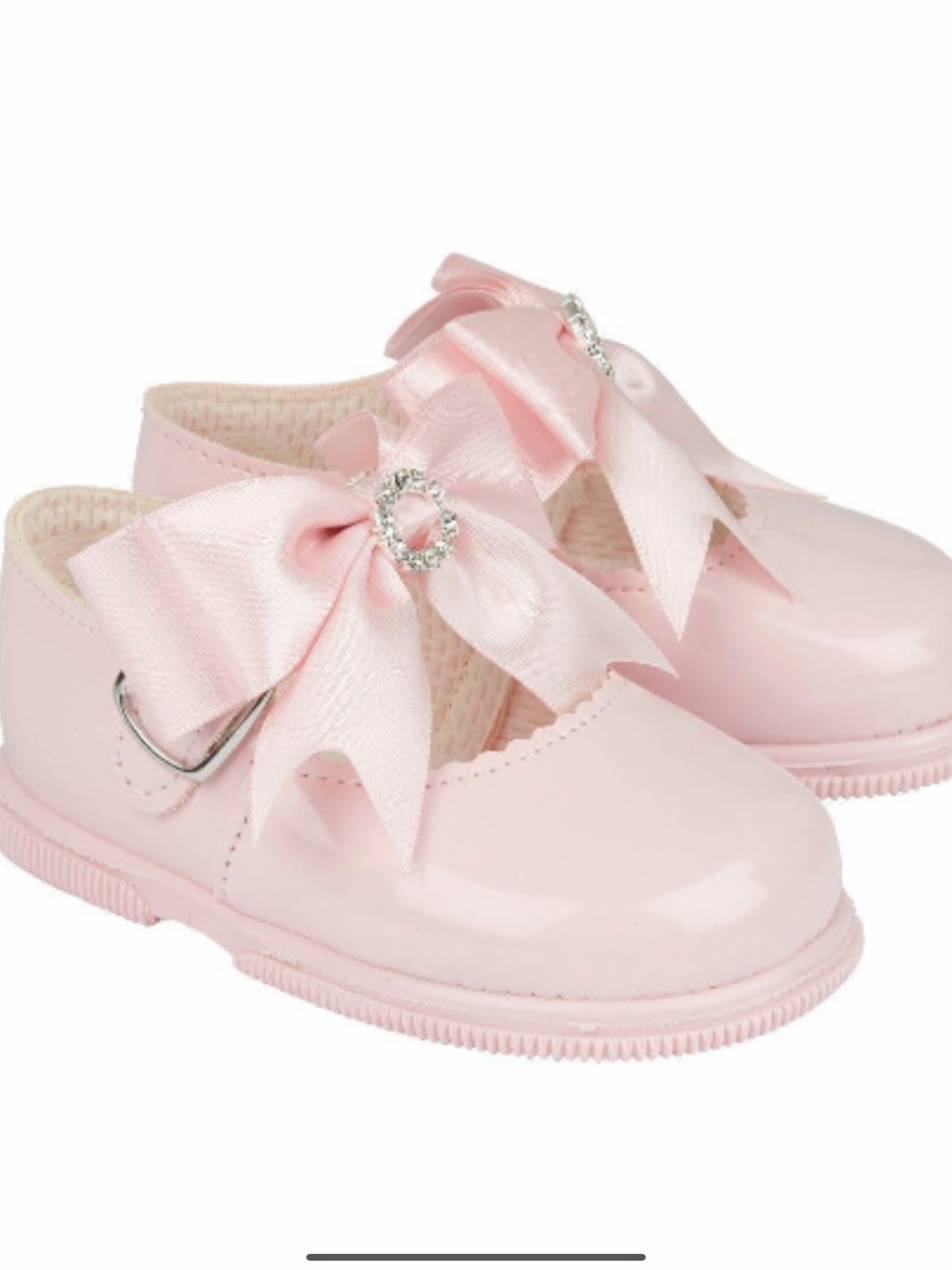 Pink hard soled Baby pods     G191