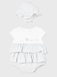 Mayoral romper with hat.     02231433