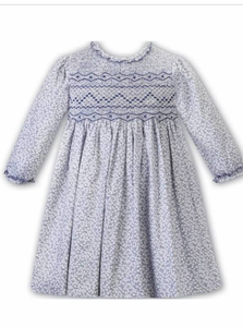 Blue hand smocked Sarah-louise dress 1021622