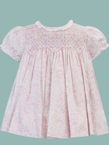 Sarah-louise hand smocked dress.       04221086