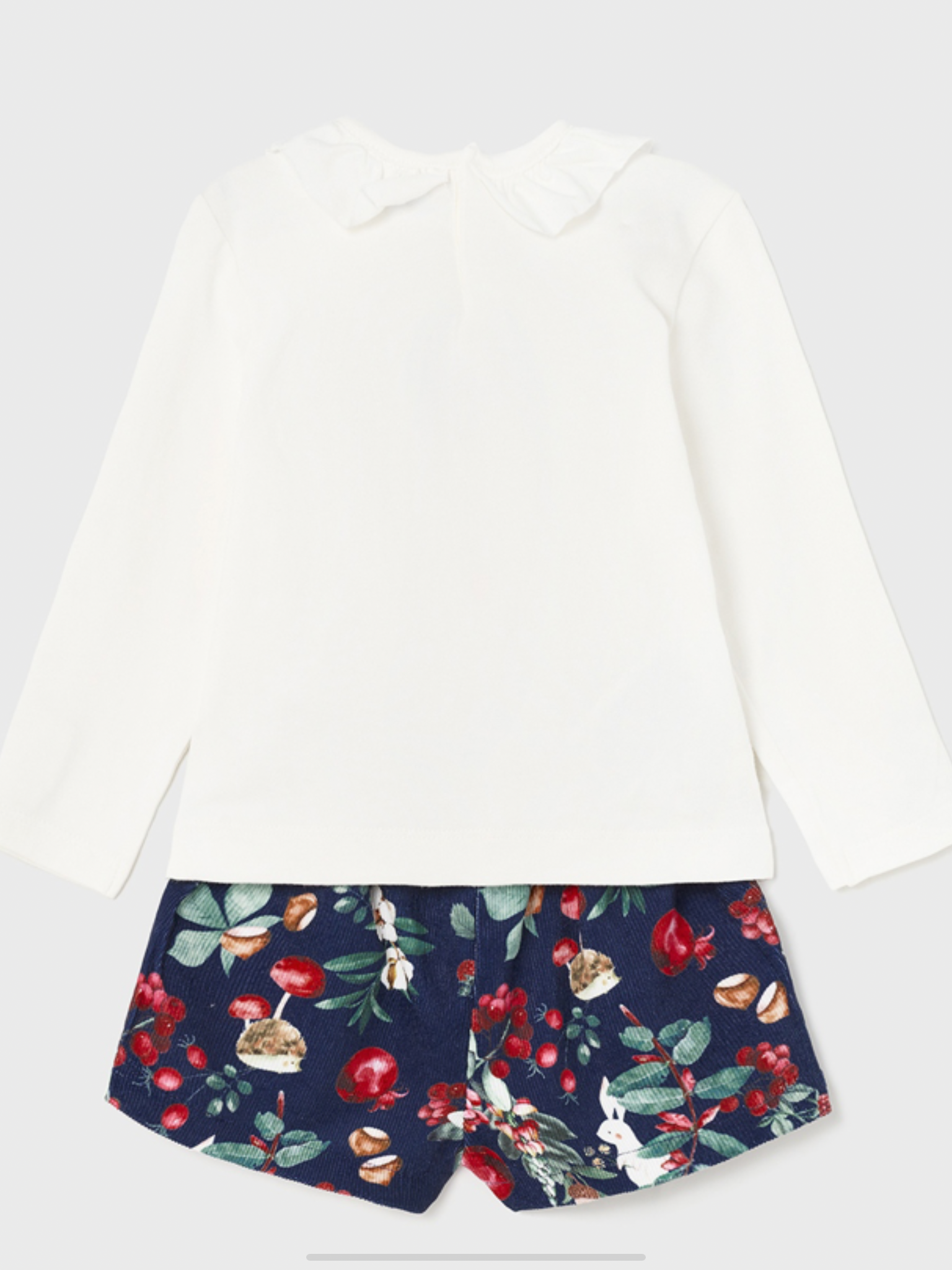 Mayoral printed corduroy shorts set.   10221266