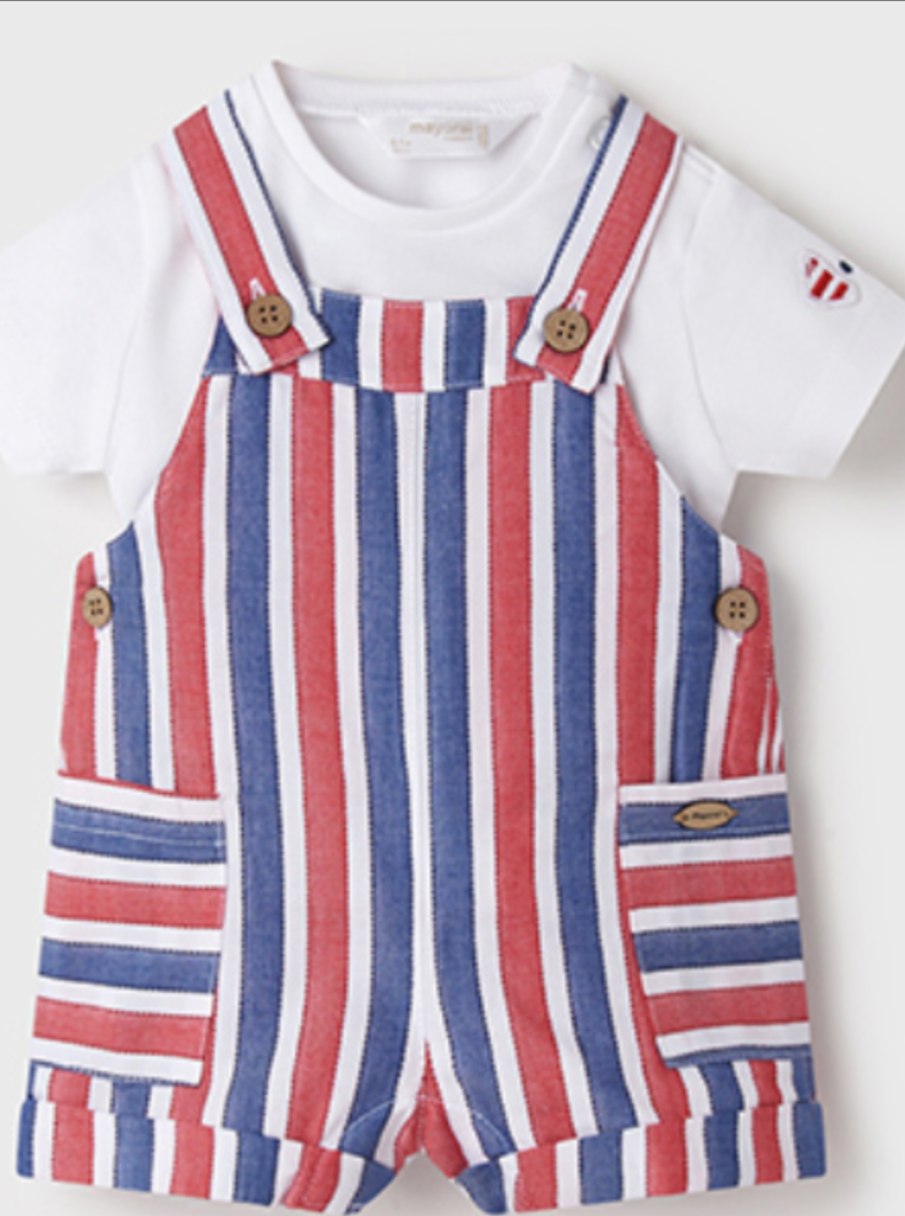 Mayoral dungaree set.            0222847