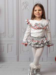 Caramelo kids red checked jam pants      08221179