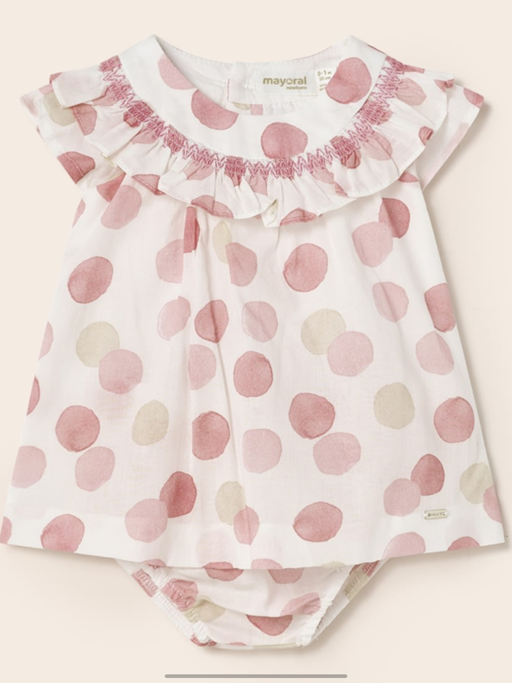 Mayoral spotted dress.   03231496