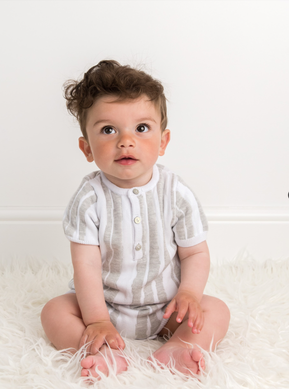 Caramelo kids knitted romper.      O2231411