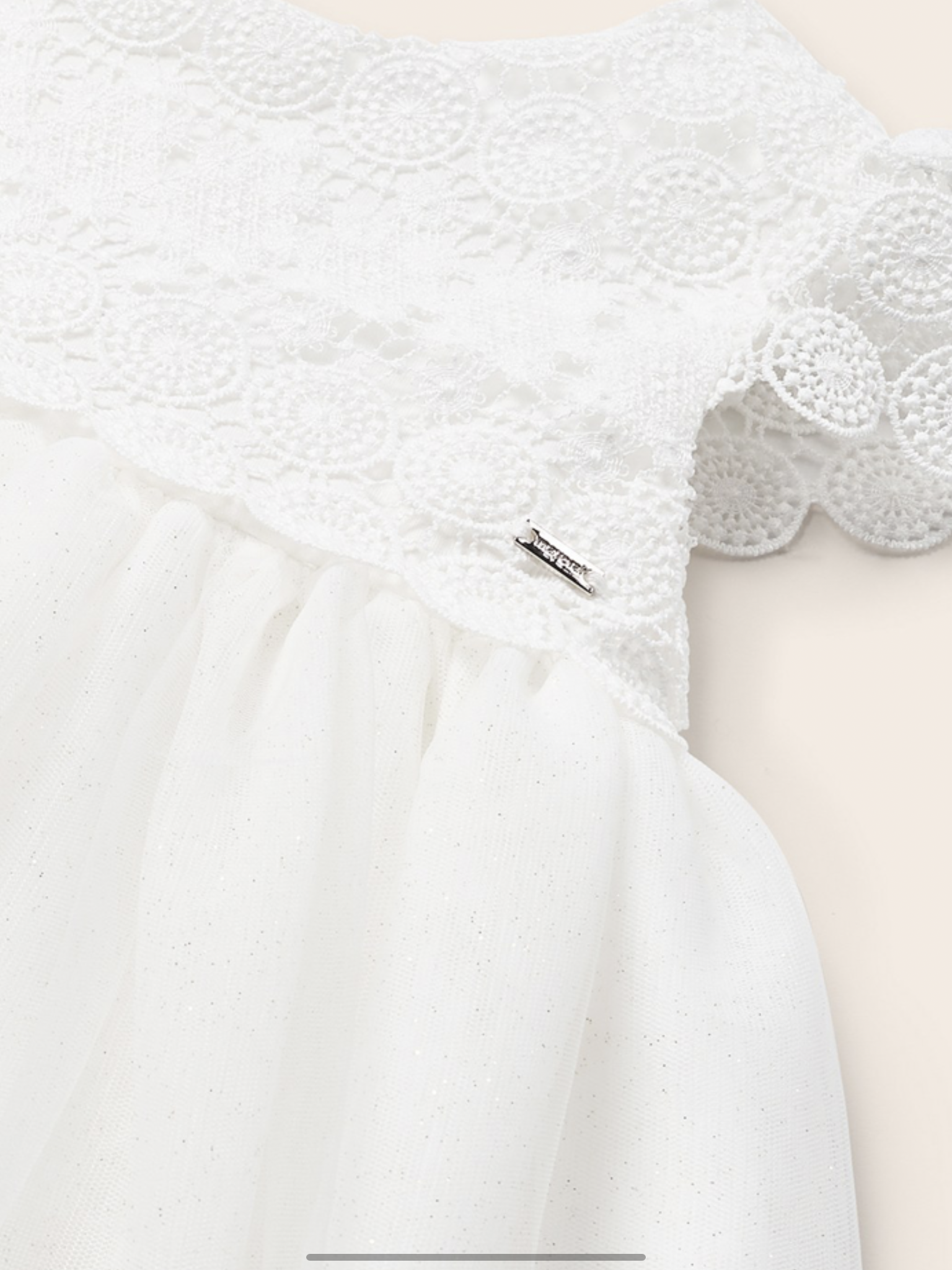 Mayoral Guipure dress.   02231398