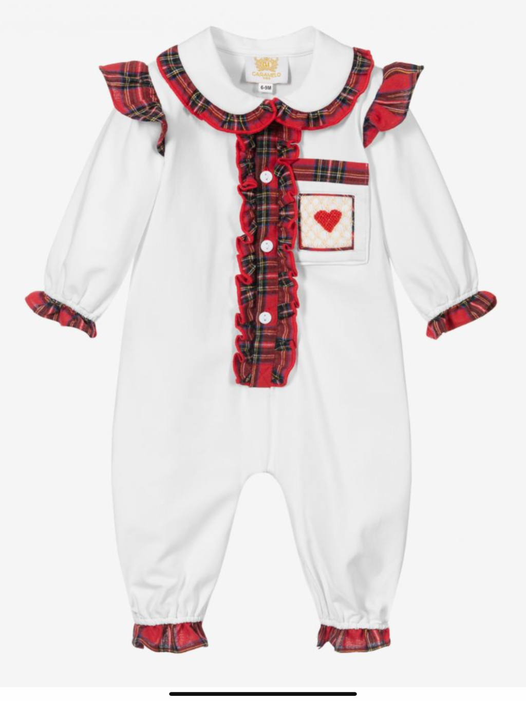 Caramelo kids tartan Romper.           0821445