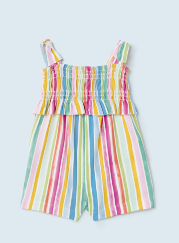 Cotton print jumpsuit.     02231430