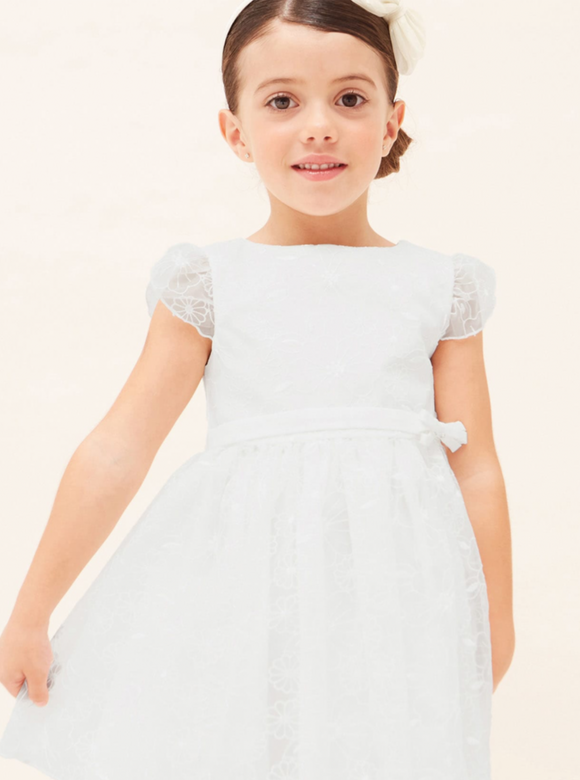 Mayoral Embroidered girls dress.   02231437