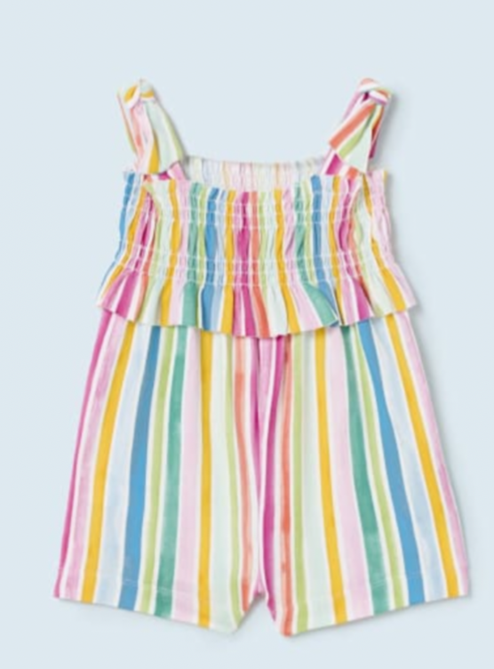 Cotton print jumpsuit.     02231430