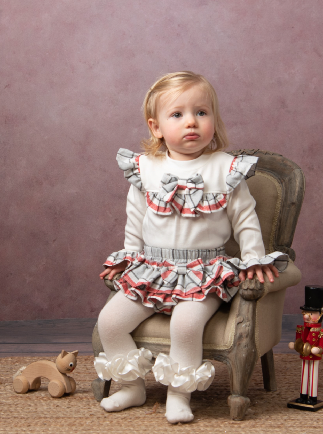 Caramelo kids red checked jam pants 08221179 PinkyBlu Baby