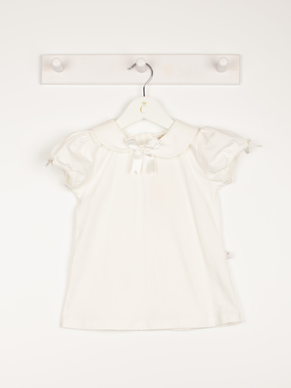 Caramelo kids ivory top.       0222813