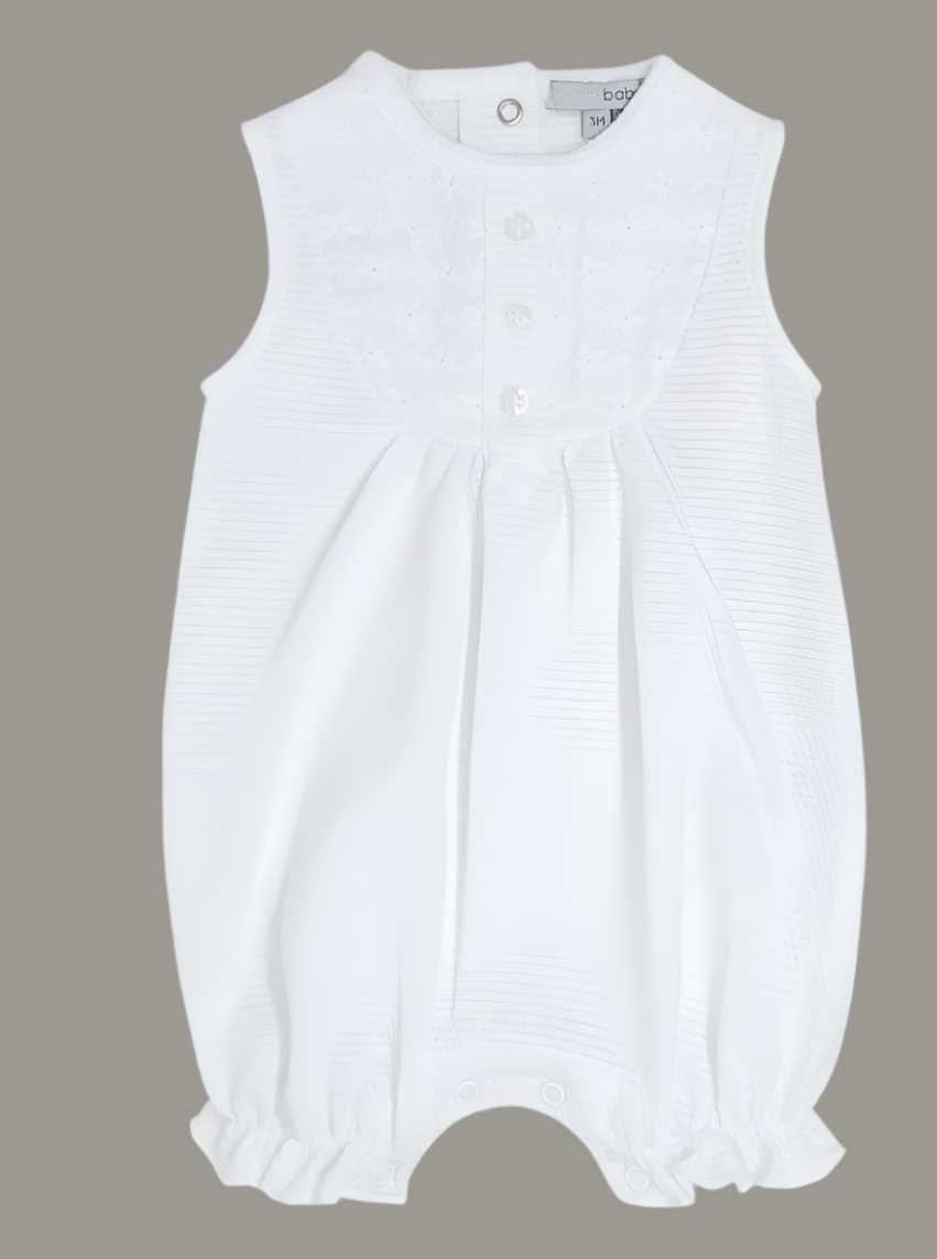 Blues baby romper.     0222914