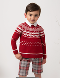 Caramelo kids fairisle jumper boys set.  08221184